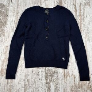 Abercrombie & Fitch Navy Blue Sweater Cardigan